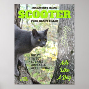 Make Your Kitty Cat Magazine Cover Poster