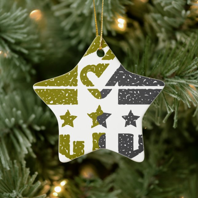 Make Your Mark Ceramic Ornament (Tree)