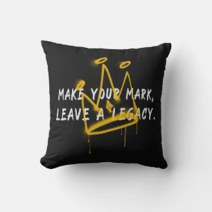 Make Your Mark Graffiti Crown Cushion