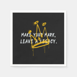 Make Your Mark Graffiti Crown Napkin