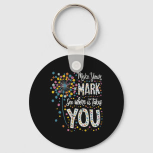 Make Your Mark Happy Dot Day 2024 Dandelion  Key Ring