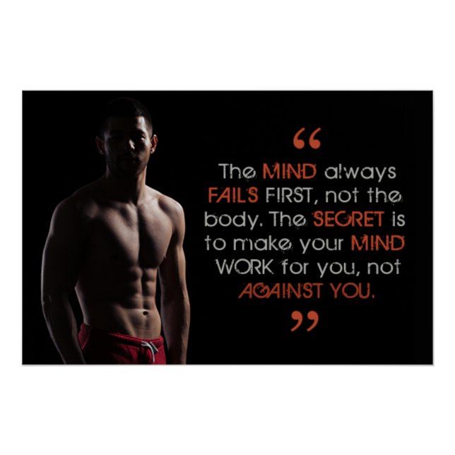 Make Your Mind Work Motivational Poster (Front)
