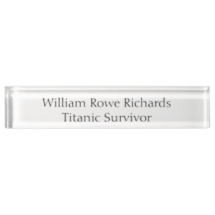 Make Your Name Known Desk Nameplate by Janz