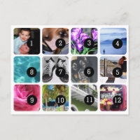 Make your own 12 photos mailing