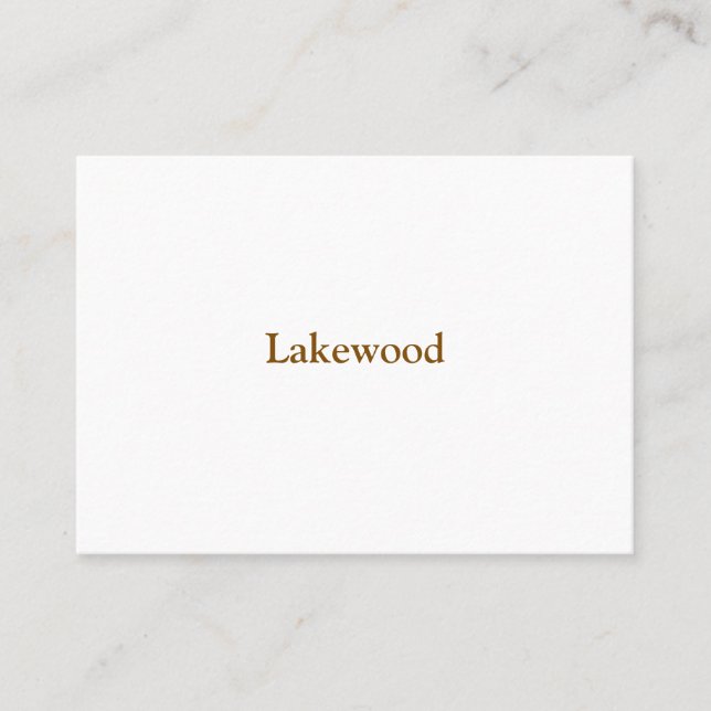 Make Your Own 3.5" x 2.5" Squared Flat Place Card (Front)