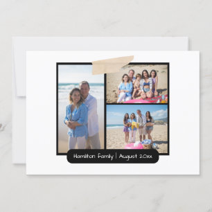 Make Your Own 3 Photo Collage Personalised Card