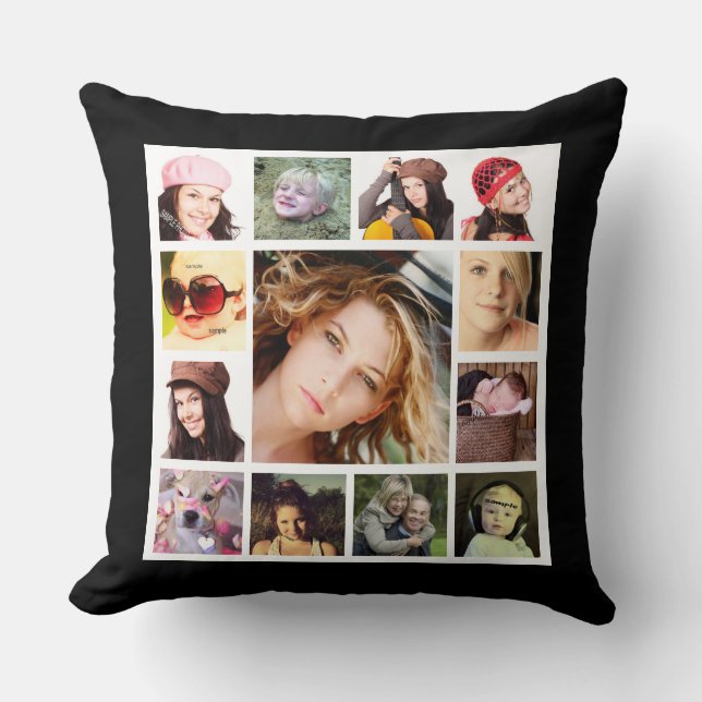 Make Your OWN Bold Photo Collage Cushion (Front)
