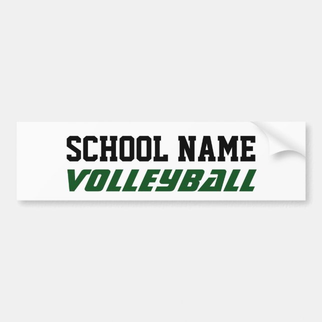 Make your own Bumper Stickers- High School Sports Bumper Sticker (Front)