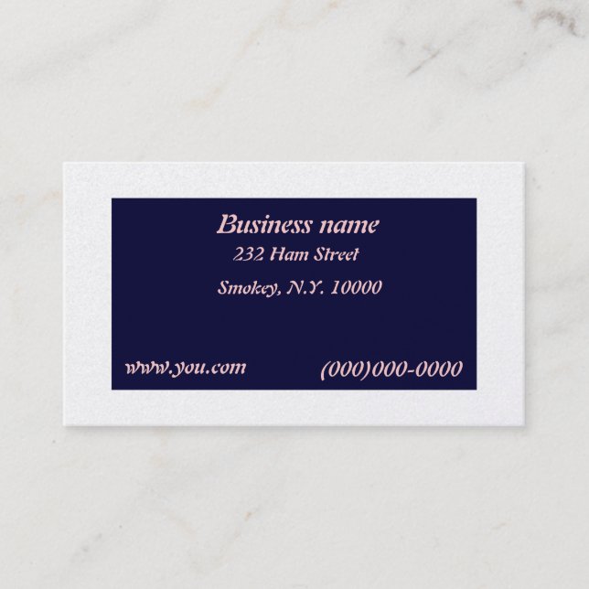 Make Your own Business Card (Front)