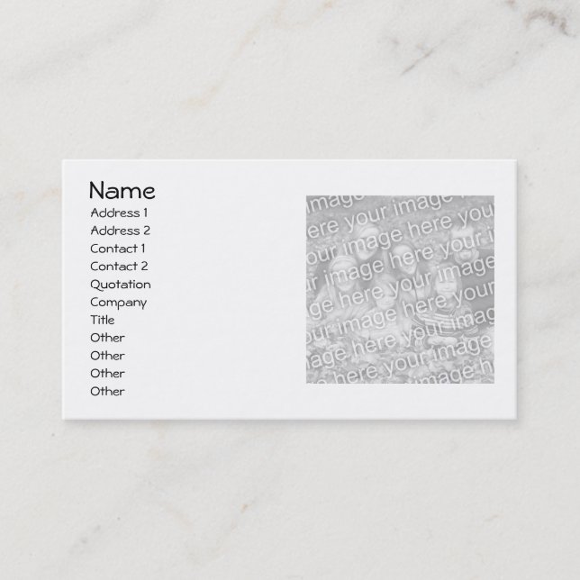 Make your own business cards (Front)