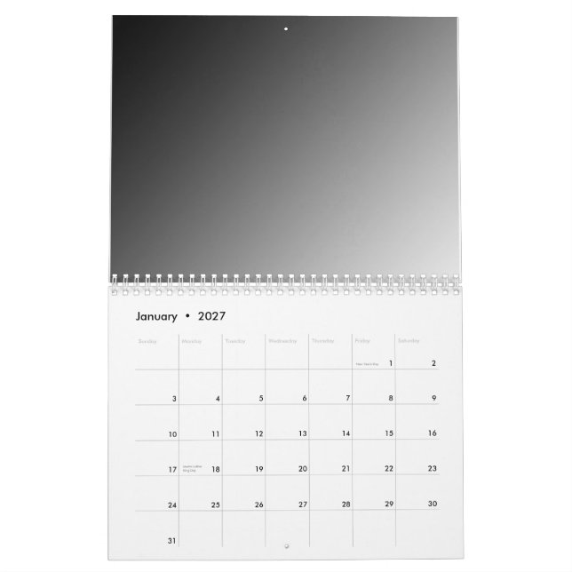 Make Your Own Calendar (Jan 2027)