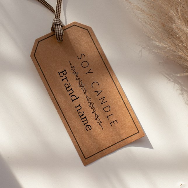 Make Your Own Candle Brand Name Branch Self-inking Stamp (Creator Uploaded)