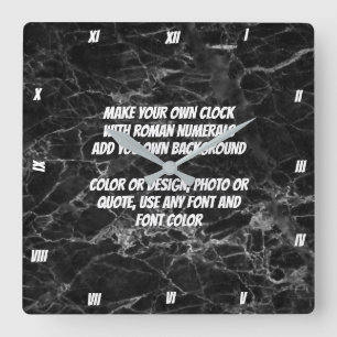 MAKE YOUR OWN CLOCK