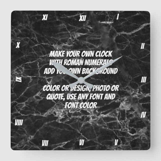 MAKE YOUR OWN CLOCK (Front)