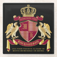 Make Your Own Coat of Arms Red Gold Eagle Emblem