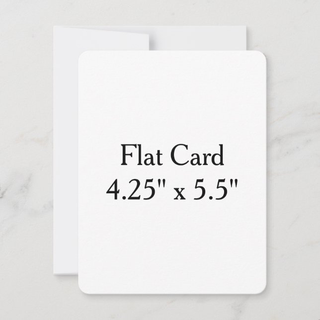  Make Your Own custom 4.25" x 5.5rounded Flat Card (Front)