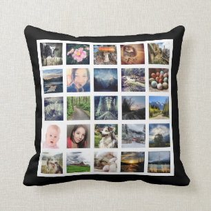 Make Your Own Custom 50 Instagram Photo Collage Cushion