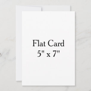 Make Your Own custom 5" x 7" Squared Flat Card