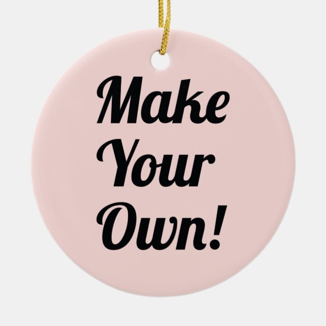 Make Your Own Custom Christmas Ornament Gift (Front)