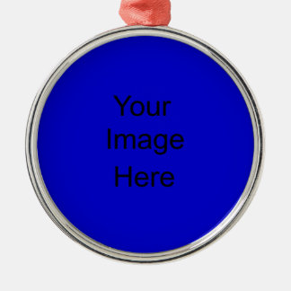 Make your own custom Circle Ornament Blue