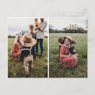 Make Your Own Custom Collage Family Photo Postcard