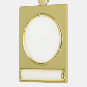Make Your Own Custom Gold Plated Banner Ornaments