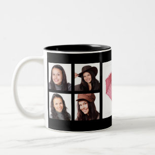 Make Your Own Custom Instagram Photo Collage Two-Tone Coffee Mug