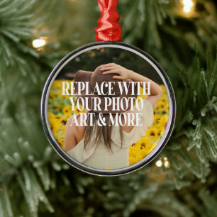 Make your own custom made personalised metal ornament