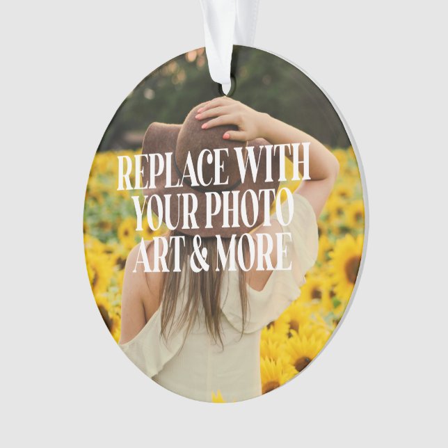 Make your own custom made personalised ornament (Front)