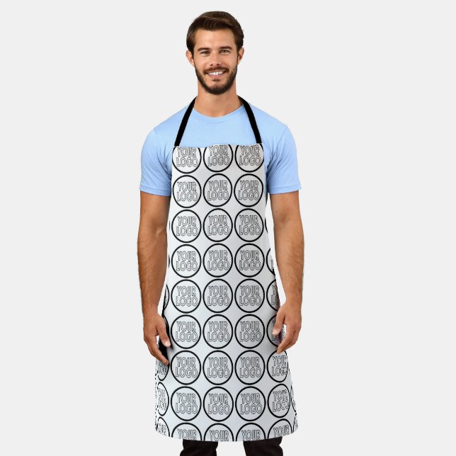 Make Your Own Custom Personalised Business Logo Apron (Worn)