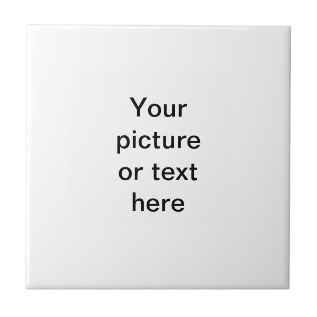 Make your own custom personalised ceramic tile (Front)