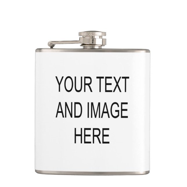 Make your own custom personalised hip flask (Front)