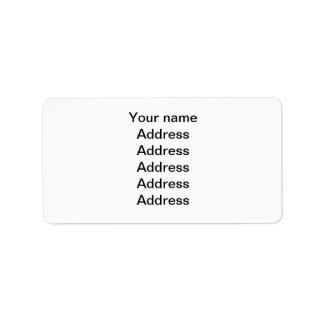 Make your own custom personalised label