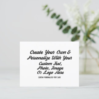 Make Your Own Custom Personalised Save The Date Postcard