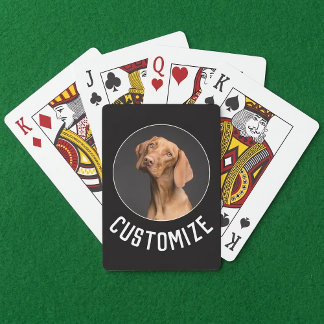 Make Your Own Custom Photo / Picture and Text Playing Cards