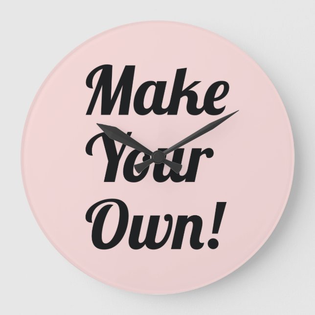 Make Your Own Custom Printing Large Clock (Front)