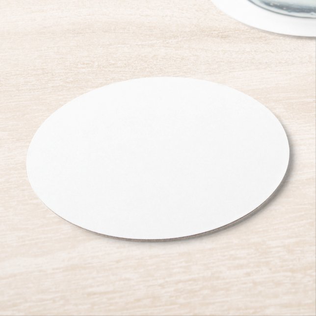 Make Your Own Custom Round Paper Coasters (Angled)