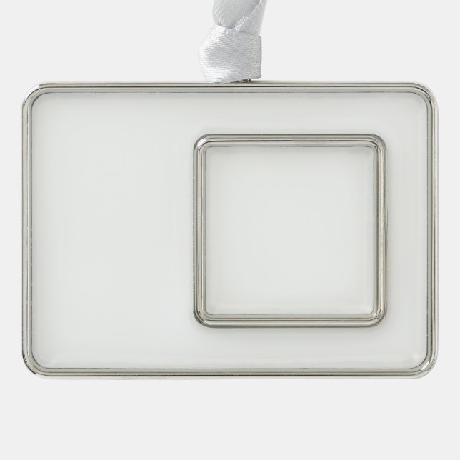 Make Your Own Custom Silver Metal Framed Ornaments (Front)