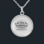Make Your Own Custom Sterling Silver Necklace<br><div class="desc">Add some personalised text or redesign this product completely from scratch by replacing our image with your own! Add your own text,  choose your favourite fonts and colours and visit Naomi Anomaly Art on Zazzle for more.</div>