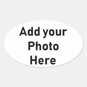 Make your own Customised Oval Shaped  Sticker