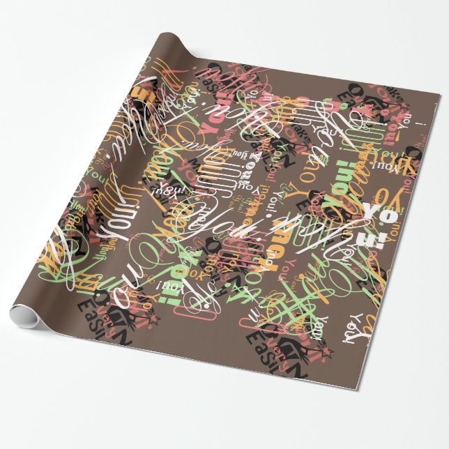 Make Your Own Easily in One Step Wrapping Paper (Unrolled)