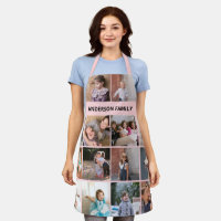 Make your own family photo collage and name pink