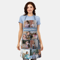 Make your own family photo collage name dusty blue