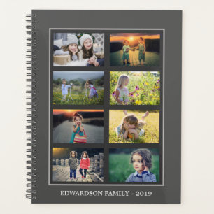 Make your own family photo collage personal planner