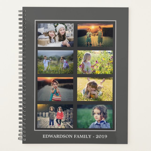 Make your own family photo collage personal planner (Front)
