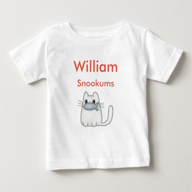 Make Your Own Funny Cute Personalise Name Nickname Baby T-Shirt (Front)