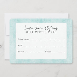 Make Your Own Gift Certificate Voucher Template