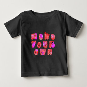 Make Your Own Hearts Art Print Design Baby T-Shirt