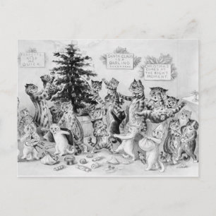 Make Your Own Holiday Gift Certificate - Cats Postcard