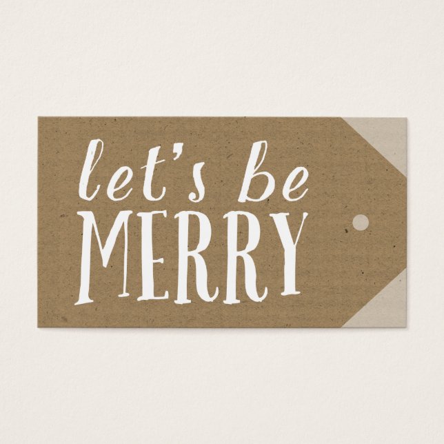 Make Your Own Holiday Tag (Front)